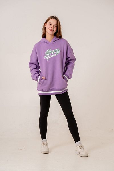 HAUSEkids 9-15 Years Unique Strong Girl's Sweatshirt -Lilac-