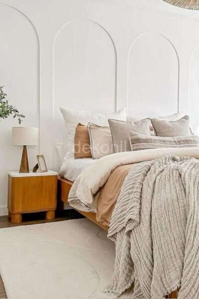 Dekonil Pinterest İskandinav MDF Kemer Duvar Paneli 100*265 cm (3 Adet)