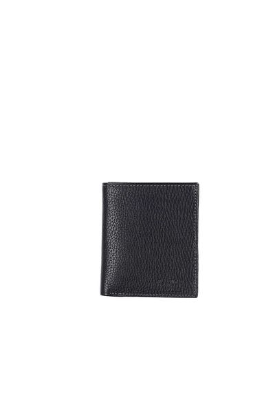 Aka Black Leather Men's Wallet 502 -2