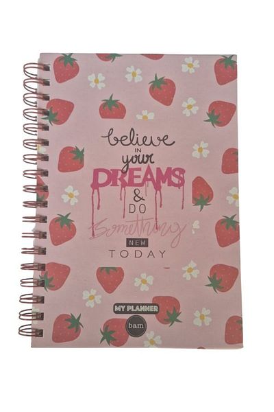 Bam Strawberry Talking Agenda Notebook