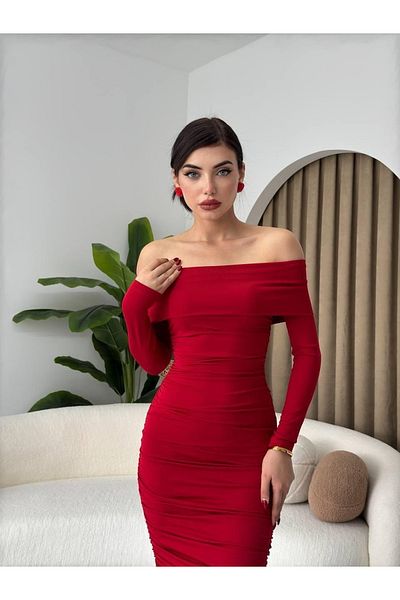 modaserdem Dakota Draped Dress