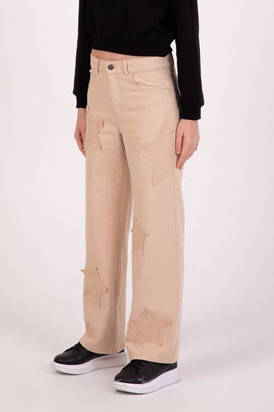 HAUSEkids 9-14 Years Magic Mussness Girl's Trousers -Beige-Beige