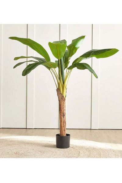DRAMA HOME Artificial Banana Tree in Pot 120cm