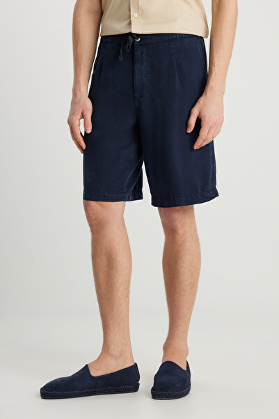 WRANGLER Normal Bel Lacivert Yumuşak Dokulu Şort