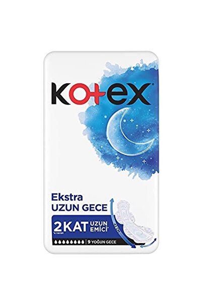 Kotex EXTRA UZUN GECE PED 9 LU 1 PAKET