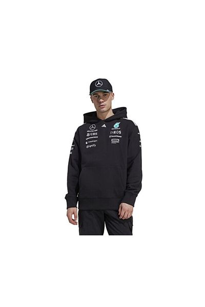 adidas Mer Tm Hood M Ανδρικά casual φούτερ JW5385 Μαύρο