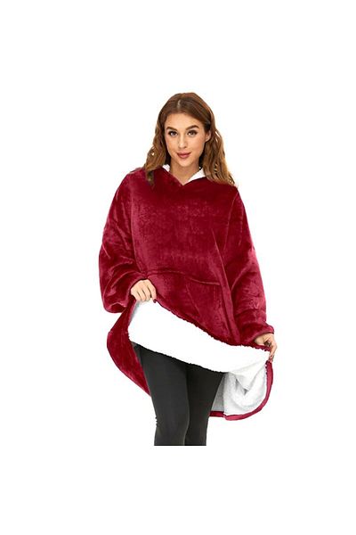 OEM Blanket with sweatshirt sleeves, hood, pocket, double layer Serpa 220g/m² and Polar 260g/m²
