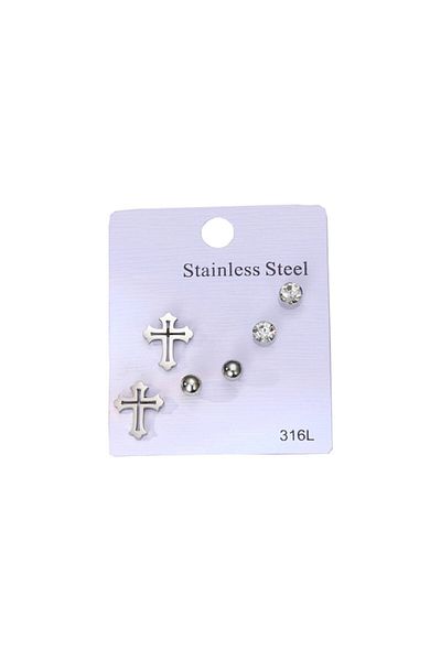 SIC MODA Elegant Stainless Steel Earrings Set Sic Moda 5466A