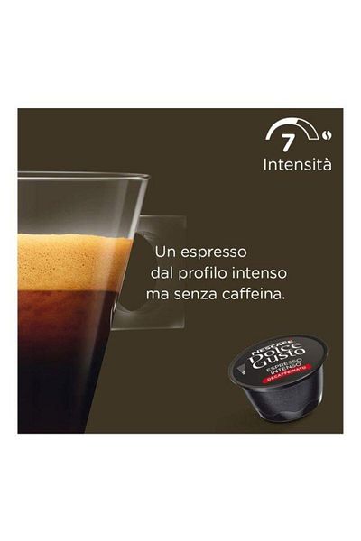 Nescafe Kávová kapsle Nescafe Cortado Espresso Intenso Decaff, 16 kapslí, 99,2 g, 16 bucati