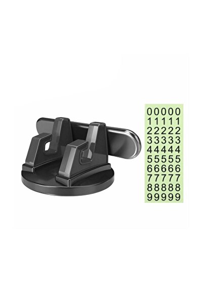 OEM Phone holder with number display, for temporary parking, rotating, black