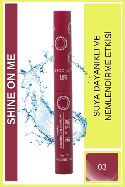 BROOKLIN Lipstick - LIPSTICK SHINE on ME No 03 dark soft pink