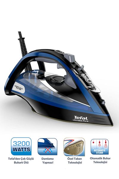 TEFAL 3200 W Automatic Steam Adjustment with Anti-Limescale and Drip - Automatic Shut-Off