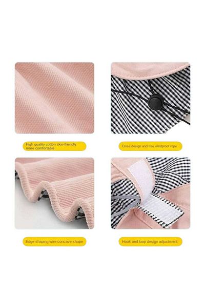 Mood Agenda Girl's 4-10 Years Foldable Sunscreen Summer Linen Visor Hat