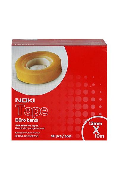 Noki Nok1210 Cellophane Tape 12 mm X 10 m - 60 Pieces