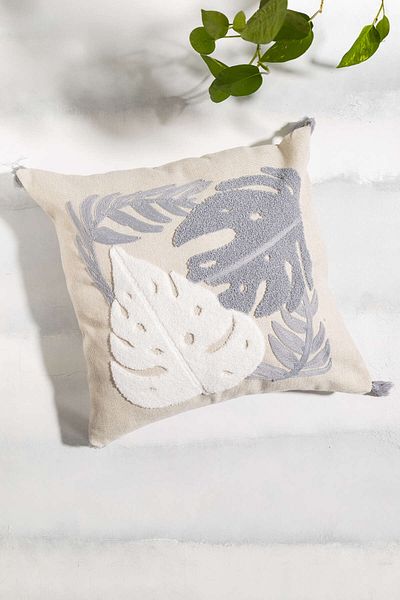 FH finehome Husa de perna din frunze Delhi 45x45cm