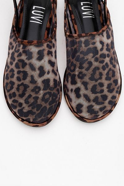 LuviShoes Sandale de damă SHEN cu plasă cu model negru și galben cu vârf închis
