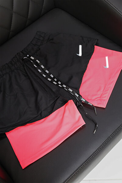 Zec Style Cepli Tayt Detaylı Kadın Sporcu Şort