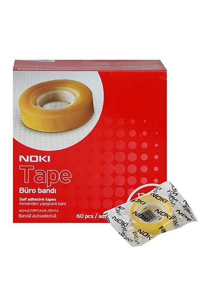 Noki Nok1210 Cellophane Tape 12 mm X 10 m - 60 Pieces