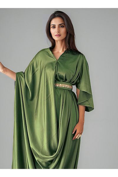 ECSTACY COUTURE Silk side belt
