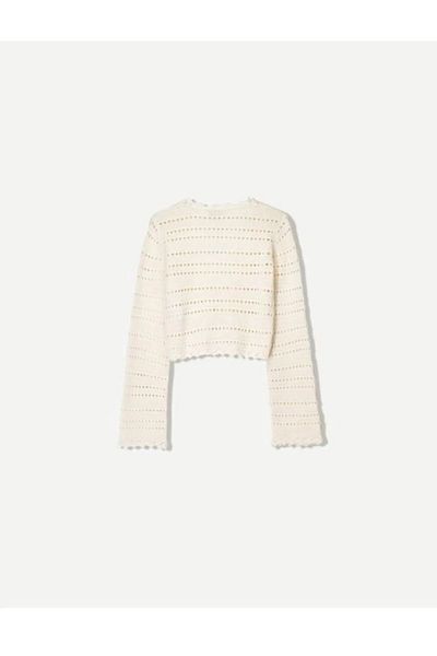 GAJA Women's Bohemian Cardigan Lace-Up Openwork Crop Gj257