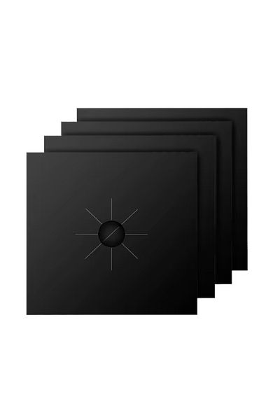 OEM Set de 4 foi de bucătărie din teflon reutilizabile și lavabile, negre