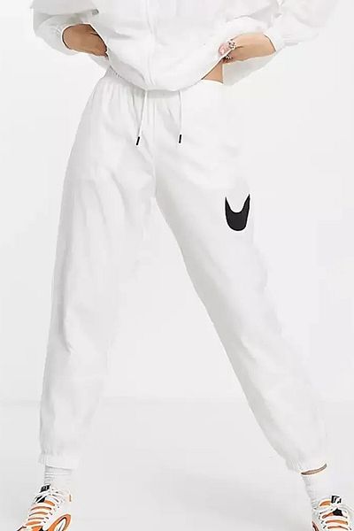 Nike Sportswear Essential Mid Rise Loose Fit Γυναικεία Παντελόνια Easy Woven Γυναικεία Φούτερ Plus Size