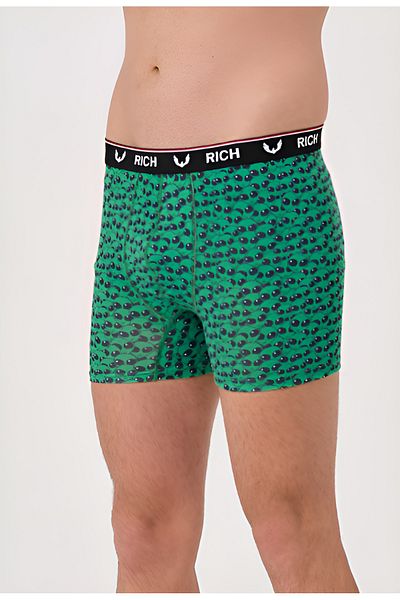 Rich Men's Lycra Patterned and Solid 4 Boxer Pack