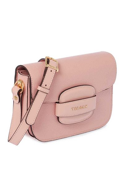 Tergan Pink Genuine Leather Women's Crossbody Bag - S24Y1Bc79781-S9Y