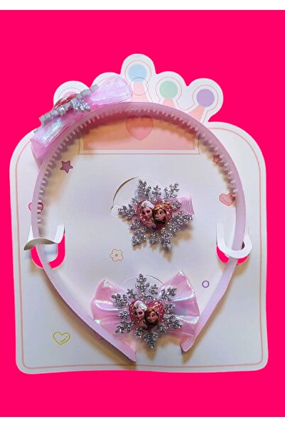 madam shushu Elsa Tokalı Taçlı Set