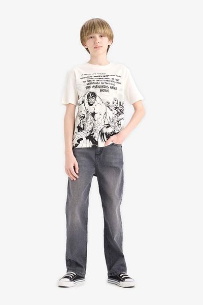 DeFacto New Season Boys Marvel Avengers Crew Neck Short Sleeve T-Shirt