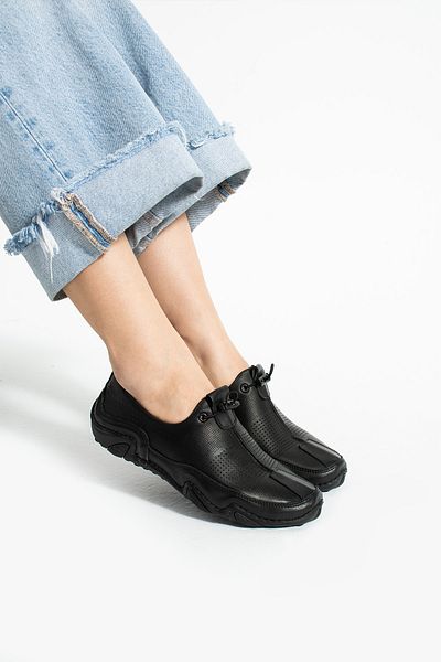 Getcho Pantofi de damă Ludovic din piele naturală neagră
