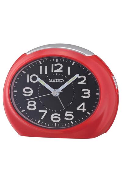 Seiko Clocks QHE193R Alarmlı Sessiz Akar Saniyeli Uyku Modlu Masa Saati