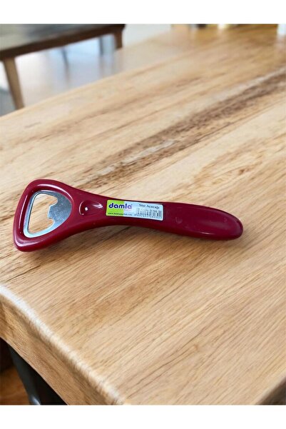 Damla Şişe,Gazoz Açacağı Kırmızı Renk Uzun Saplı 14 cm