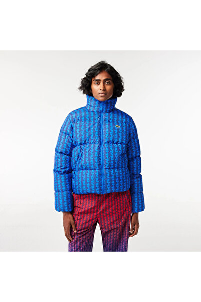 Lacoste Kadın Kapüşonlu Kapitone Renkli Mont