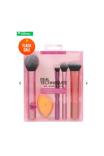Real Techniques Real Techniques Everyday Essentials 5-Piece Makeup Brush Set