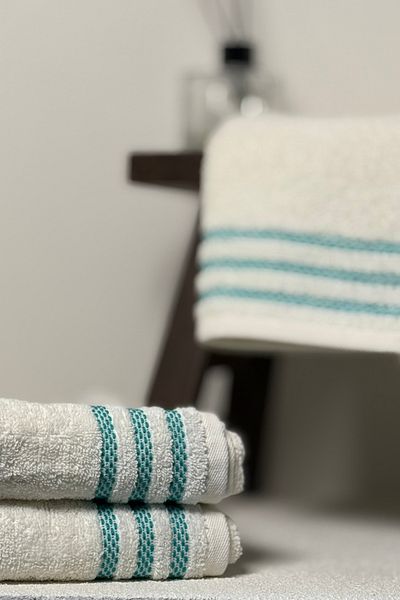 Decovilla Lumia 100% βαμβακερό σετ πετσετών για το πρόσωπο Guest Dowry Σετ πετσετών 2 τεμαχίων 50x90
