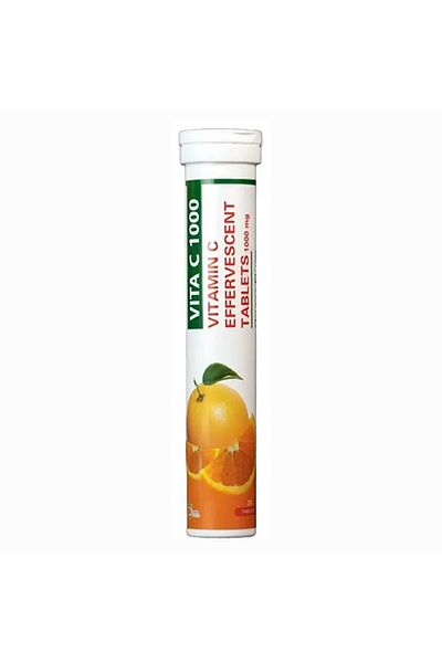 vita C Effervescent 1000mg Supplement 20 Tablets X 2
