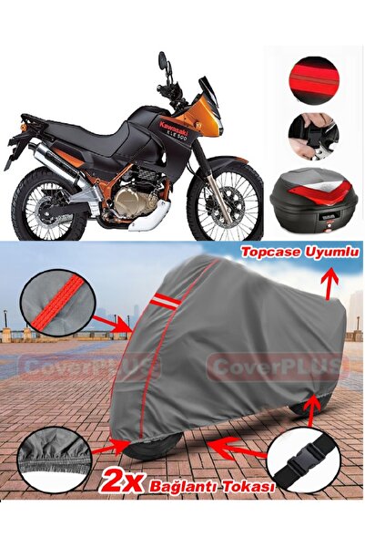 CoverPlus غطاء محرك السيارة المتوافق مع Kawasaki KLE 500، غطاء محرك السيارة ب...
