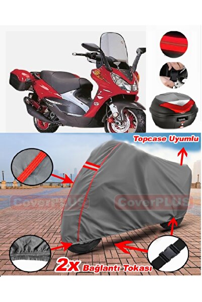 CoverPlus Steel Motor Martian 150 Rear Bag Compatible Motor Tarpaulin Motorcy...