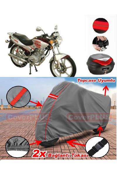 CoverPlus حقيبة ظهر آسيا AS 150-12 متوافقة مع قماش القنب للدراجات النارية بال...