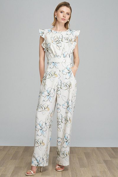 Journey Flounce Sleeve Detailed-Belted Jumpsuit