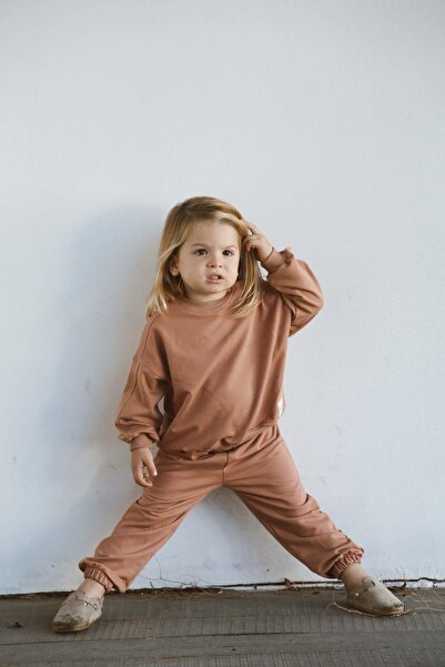 OhlalaKoala Milk Coffee Back Printed Seasonal Tracksuit Set