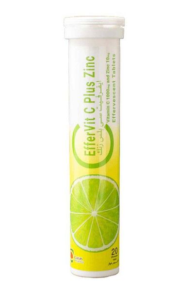 Pharma Effervit Vitamin C 1000 Mg And Zinc 10 Mg 20 Effervescent Tablets Lemon Flavor X 3