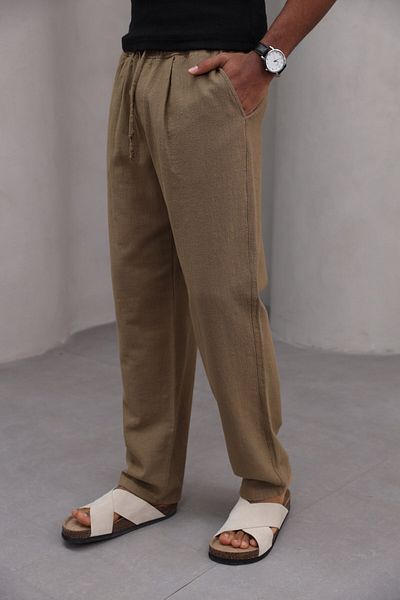 The Champ Clothing Ανδρικό παντελόνι Relaxed Cut Straight Leg 100% Cotton Lace Up