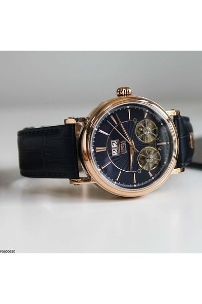 Fiesta Fs600650 Automatic Men's Wrist Watch with Leather Band