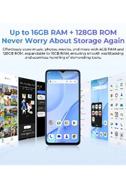 oukitel OUKITEL C57 PRO 16GB (4+12)/128GB Black 4300 mAh Battery 6.52'' HD Clear Display