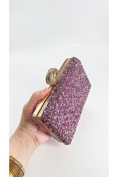 çantamgelsin Geantă pentru rochie de seară Crystal Stone pentru femei Geantă pentru ocazii speciale