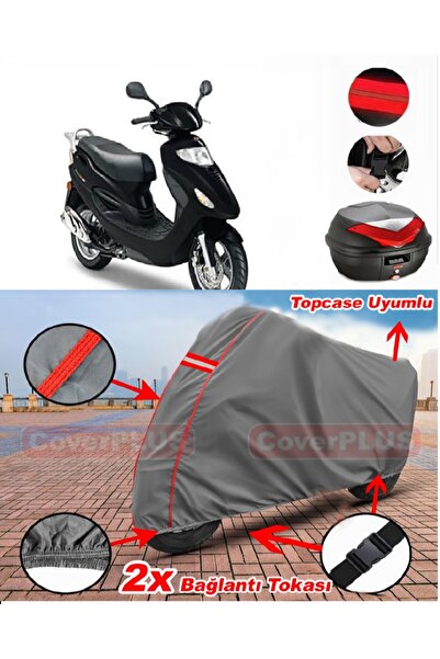 CoverPlus Kymco Movie XL 150 Rear Bag Compatible Motor Tarpaulin Motorcycle T...