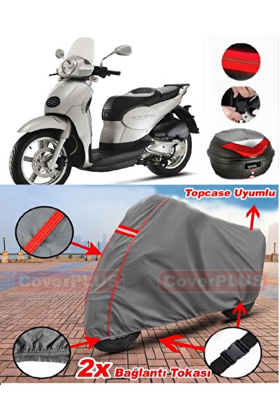 CoverPlus Aprilia Scarabeo 100 Rear Bag Compatible Motor Tarpaulin Motorcycle...