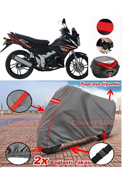 CoverPlus Kral Motor Kr-130-16 Rear Bag Compatible Engine Tarpaulin Motorcycl...
